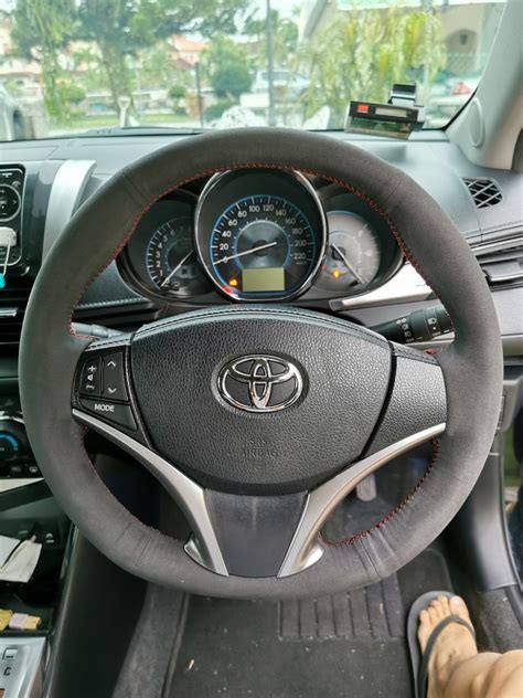 Alcantara Steering Wheel Wrap Cover Suitable For Toyota Honda
