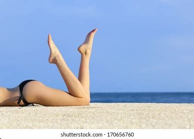 Woman Legs Resting On Sand Beach Stock Photo 170656760 Shutterstock