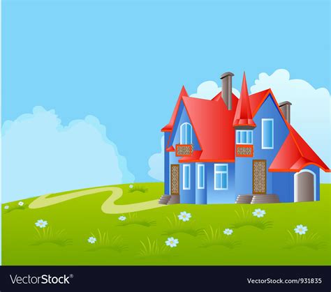 House Background Royalty Free Vector Image Vectorstock