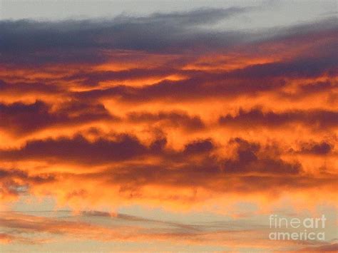 Sunset Clouds Appearing To Look Like A Major Forest Fire Photograph By