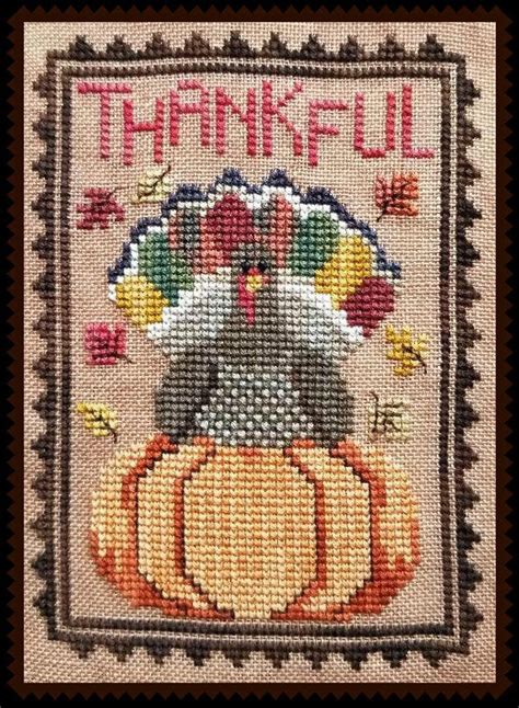 Listing is for a cross stitch pattern. Counted Cross Stitch Pattern, Turkey Trio, Thanksgiving ...