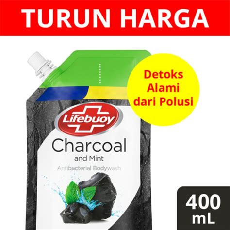 Promo Lifebuoy Charcoal Sabun Cair Refill Ml Diskon Di