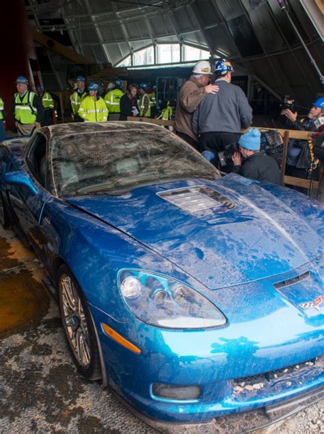 First Restored Sinkhole Corvette Stops Off At Sema The News Wheel