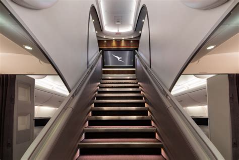 Qantas A380 Upper Deck Lounge Staircrase Wayfarer