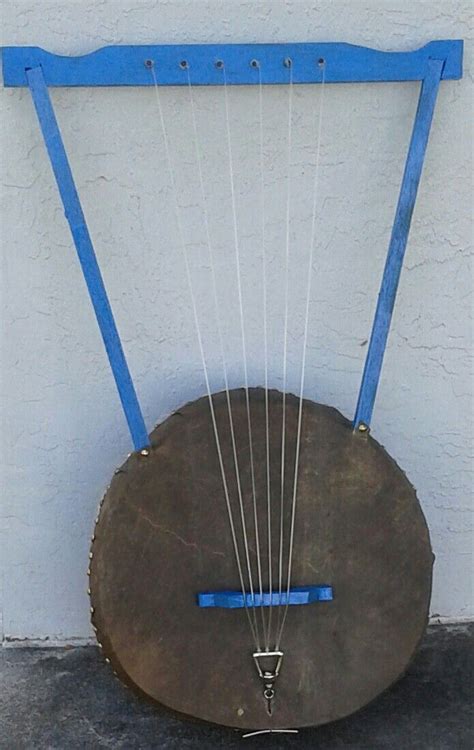 commissioned work ethiopian style lyre kirar for client in california lutherie art