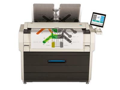 Standardized system icons with tile interface; KIP-7170 Wide-Format MFPs / Copiers | Formax Direct
