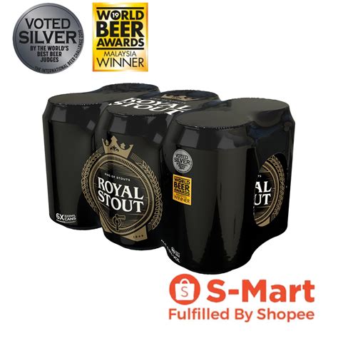 Danish Royal Stout Beer Can 320ml Bundle Of 6 Shopee Singapore