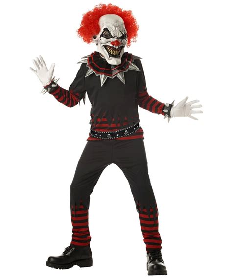 Clown Evil Kids Costume Boy Clown Costumes
