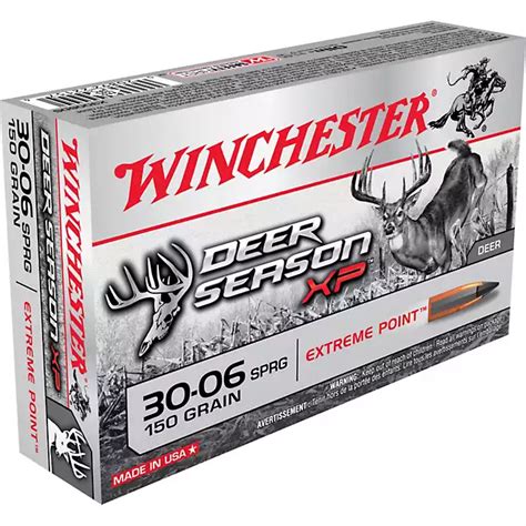 Winchester Deer Season Xp 30 06 Springfield 150 Grain Rifle Ammunition