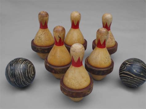 Duckpin Bowling Pins And Balls By William Wuerthele At 1stdibs