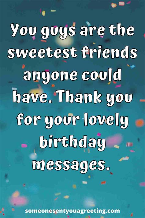 Thank You Birthday Wishes Messages