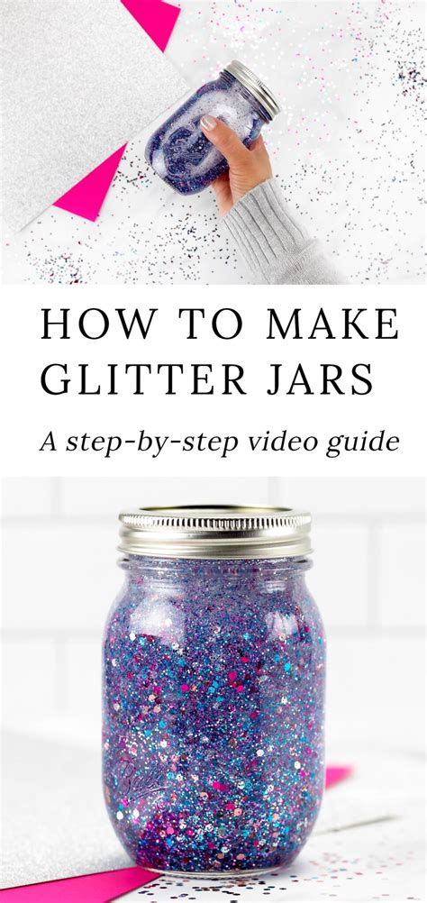 How To Make Glitter Jars Glitter Jars Diy How To Make Glitter