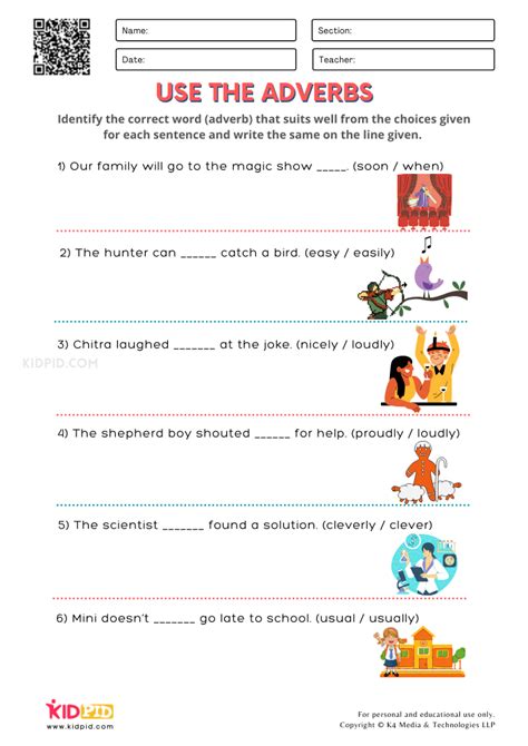 Adverbs Worksheet For First Grade Adverbs Worksheet Reading Images