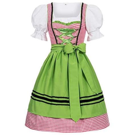 Womens German Dirndl Dress Costumes For Bavarian Oktoberfest Carnival Halloween Fancy Dresses