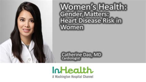 Womens Health Strategy For Wellness Gender Matters Heart Disease Risk In Women Youtube