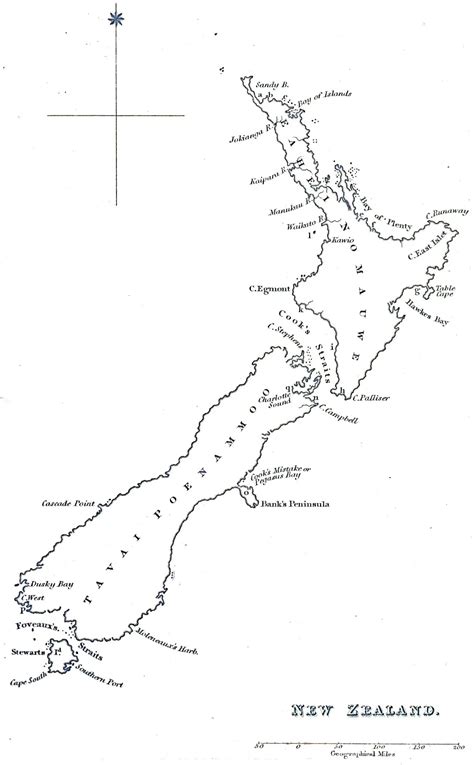 Historical Map New Zealand 1832 Mapsofnet