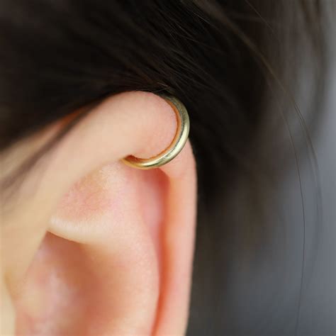 Cartilage Helix Ear Cuff No Piercing Conch Cuff Non Pierced Etsy