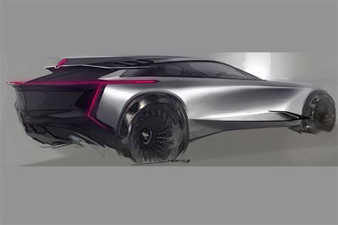 Futuristic Cadillac Crossover Concept Sketch Brings The Sci Fi Vibes