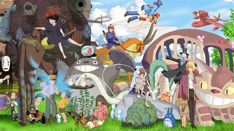Baixe Papéis de Parede do Colagem De Personagens Do Studio Ghibli