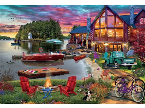 Lake House 2000 Pieces Ceaco Puzzle Warehouse