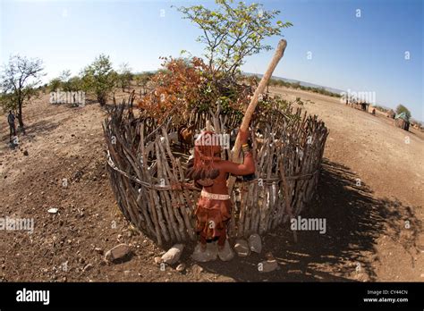 Himba Tribe In Namibia Stock Photo Alamy