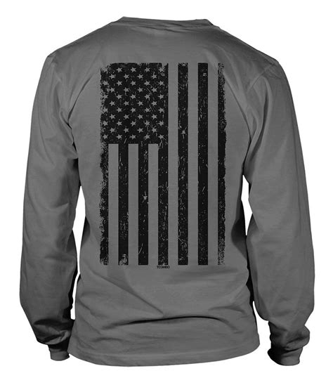 Distressed Black Usa Flag United States Unisex Shirt Kinihax