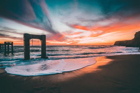 Free Images Landscape Sea Water Ocean Horizon Dock