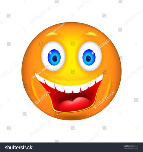 Smiley 3d Vector Illustration Stock Vector Royalty Free 724422499