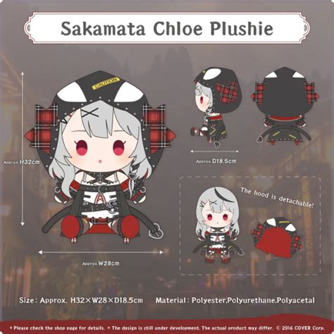 Vtuber Goods Sakamata Chloe 1st Anniv Plushie Titip Jepang