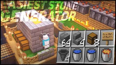 How To Make A Cobblestone Generator In Minecraft Step By Step