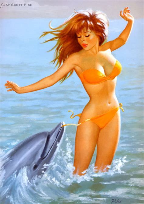 Classic American Pin Up Girls On The Beach Pin Up And Cartoon Girls