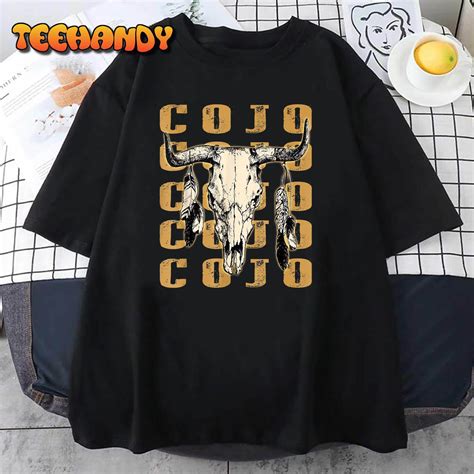 Retro Cojo Bull Skull Music Country 70s T Shirt