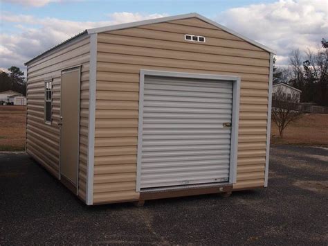 Utility Shed With Roll Up Door Hometown Sheds