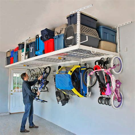 Diy Overhead Garage Storage Rack The Best Overhead Garage Storage