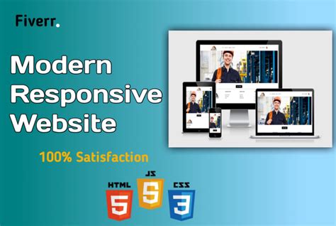 Design modern responsive website with html css bootstrap 4 by