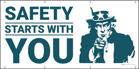 Safety Starts With You Patriotic Banner Creative Safety Supply