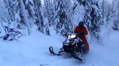 Backcountry Snowmobiling With Powder Snow Youtube