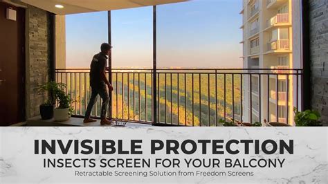 Invisible Mosquito Net For Balcony Youtube