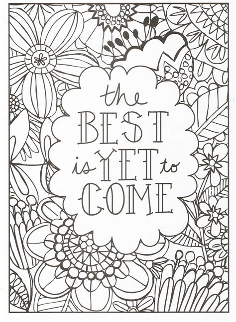 Relax With Adult Coloring Pages Quotes Coloring Homyracks