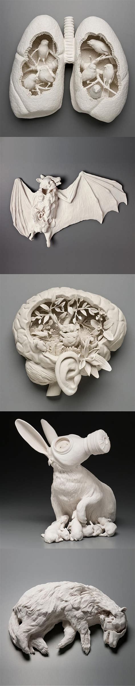 Porcelain Sculptures By Kate MacDowell Porcelain Sculptures By Kate