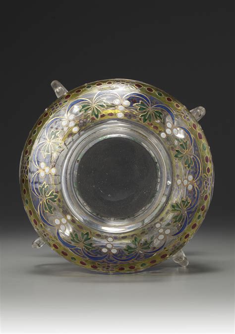 A Mamluk Style Enamelled And Gilt Glass Mosque Lamp