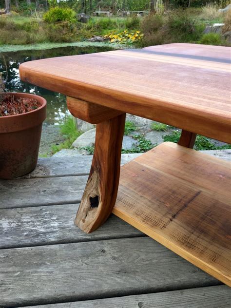 Cowan Table Thuja Wood Art Reclaimed Cedar Furniture Wood Art