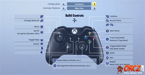 Fortnite Battle Royale Xbox Controller Layout The Video