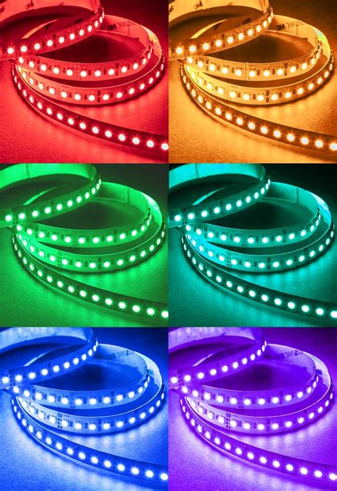 Two are perfect to illuminate a 60 inch countertop. 5m RGB High Density LED Strip Light - Color-Changing LED ...