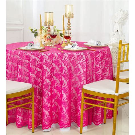 Wedding Linens Inc 108 Round Lace Table Overlays Lace Tablecloths