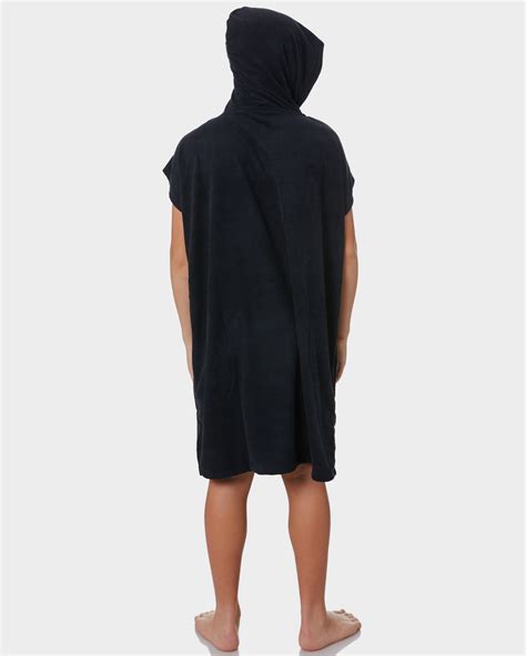 Rip Curl Boys Adjust Hooded Towel Black Surfstitch