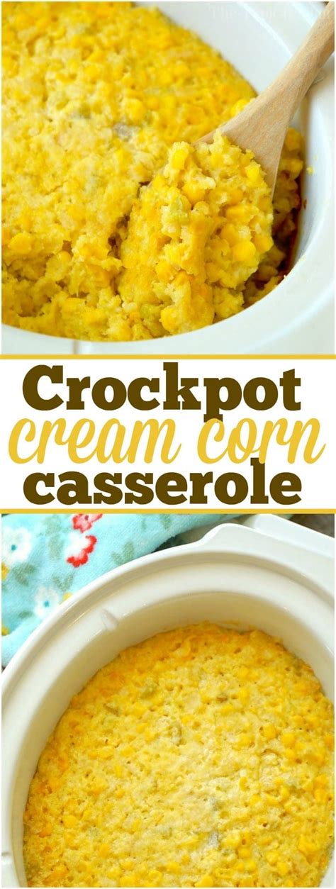 Easy Crockpot Corn Casserole Recipe · The Typical Mom