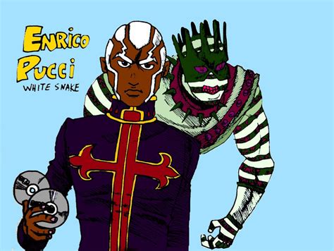 Enrico Pucci And White Snake Colored By Mrsticky005 On Deviantart