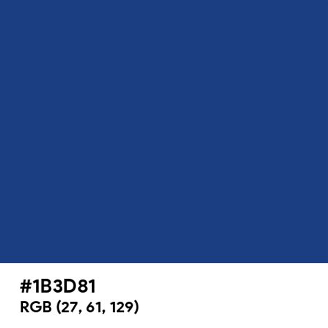 Metallic Blue Color Hex Code Is 1b3d81
