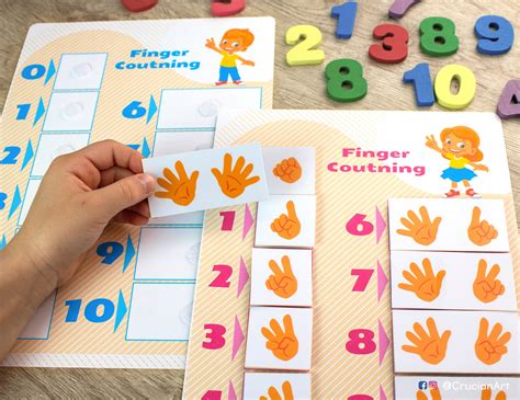 Finger Counting Printable Activity Number Match Toddler And Etsy